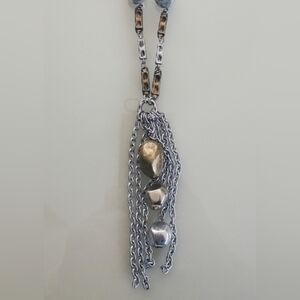 CHICO'S Necklace Long Mixed Metal